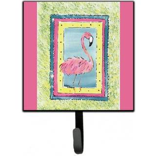 """" Caroline's Treasures 8106-Ash4 Bird-Flamingo Leash Holder eller Key Hook 8106 Lille Multicolor """"