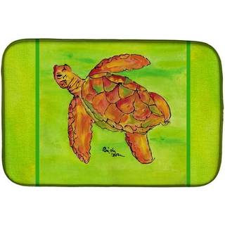 """" Caroline's Treasures Turtle Dish Drying Mat 14 X 21 Multicolor """"