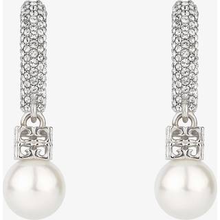Givenchy SwarovskiÂ® and faux pearl hoop earrings - silver - One Size