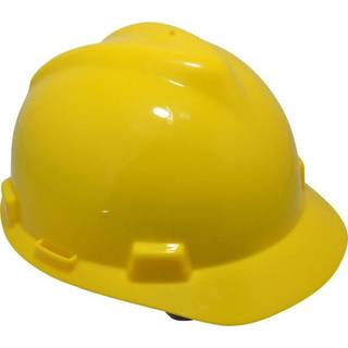MSA Safety Sales Yellow Polyethylene Cap Style Hard Hat med 1-touch-oph?ngsstandard