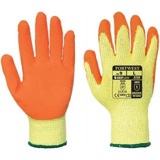 A150 - Klassisk Grip Handske – Latex - orange (Størrelse: X-Large)