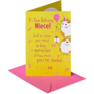 Amerikanske hilsener f?dselsdagskort til niese (det er din f?dselsdag!)
