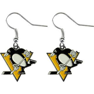 Aminco NHL Pittsburgh Penguins Logo Dangler Øreringe Størrelse 2.5