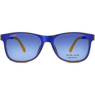 Polar JUNIOR 474 Clip-On Polarized 48 48 Solbriller Mænd Blue - Matte Blue Orange - 48mm