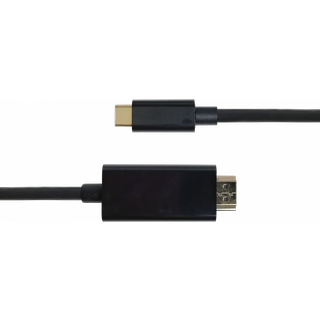 Deltaco USB-C til HDMI-kabel, 4K, HDCP, 1m - Sort