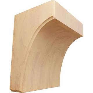 Ekena Millwork BKTW05X04X06CVRO Clarksville Wood Brackets 5 1/4 """" W X 4 """" D X 6 """" H Red Oak
