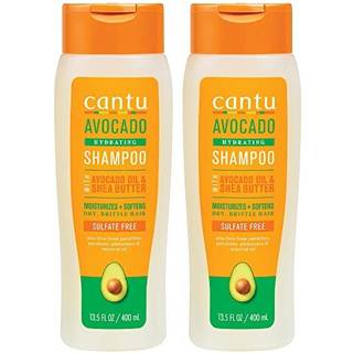 Cantu Avocado Hydrating Sulfate-Free Shampoo med rent sheasm?r 13,5 oz (pakke med 2) (emballagen kan variere)