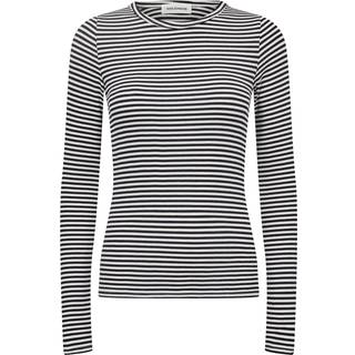 Sofie Schnoor Snos433 Long Sleeve Bluser Snos433 Black Stripe (SMALL)