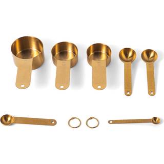 Vargen & Thor Måleske 7 dele, messing