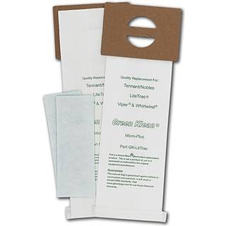 Green Klean 611783 Tennant/Nobles Litetrac Viper/Whirlwind Replacement St?vsugerposer plus 2 filtre pr. Pakke