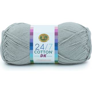 Lion Brand Yarn 24/7 Cotton DK Yarn 1 Pack Silver Loinging