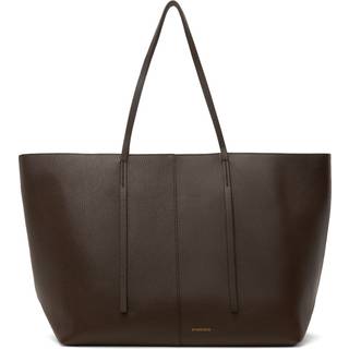 Abilla tote i læder - Coffee Bean - ONE SIZE
