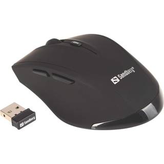 Sandberg Pro Wireless - Mus - 5 knapper - Sort