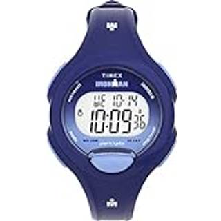 Timex Women's Ironman Triathlon Essential 34mm Watch - Blue Strap Digital Dial Blue Case
