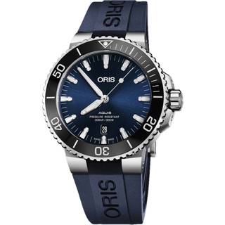 Oris 01 733 7730 4135-07 4 24 65EB Diving Blå/Gummi Ø43.5 mm