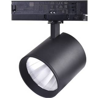 LEDlife 30W sort skinnespot - 175 lm/W, RA 90, 38 grader, 3-faset - Dæmpbar : Ikke dæmpbar, Kulør : Varm, Spredning : 38°