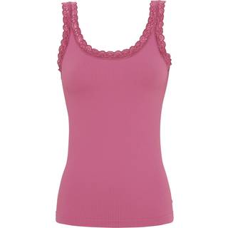 Frida rib top m/blonde - Malva - L/XL - Tim & Simonsen