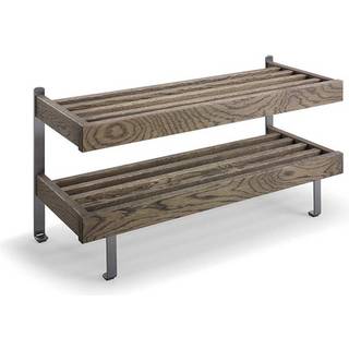 Oscarssons Möbel, Nadja skohylde 80 cm røget eg/grundstål