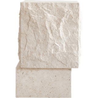 101 Copenhagen Temple Sofabord 32x33 Cm - Sofabord Kalksten Beige - 241013