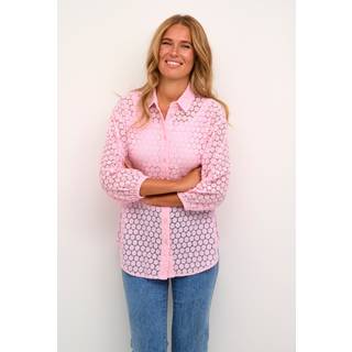 Kaffe KAloren Skjorte - Pink - Str 38 - Damer