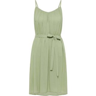 Tranquillo Women's Kurzes EcoVero Kleid Kjole Damer størrelse 42 farve grøn
