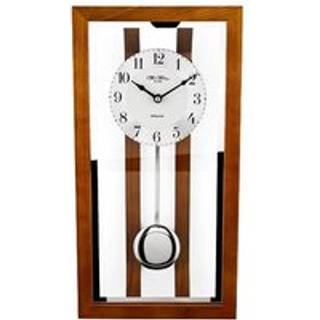 Widdop Oak And Glass Pendulum Wall Clock - C7177