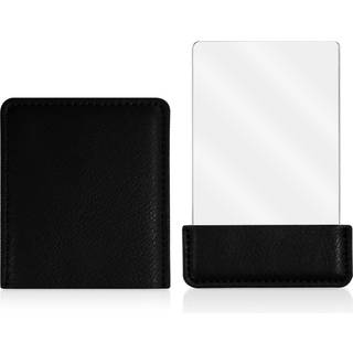 Bangboom b?rbart rejsespejl med beskyttende d?kning rustfrit st?l spejl kompakt ultra tyndt rektangel makeup forf?ngelighed spejl lille h?ndholdt