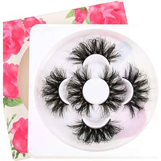 25mm 3D Mink Lashes Full Volume Mink Eyelashes Fluffy Volume Dramatic 25mm Mink Lashs Extension Cruelty-Free Siberian Mink Strip Eyelashes