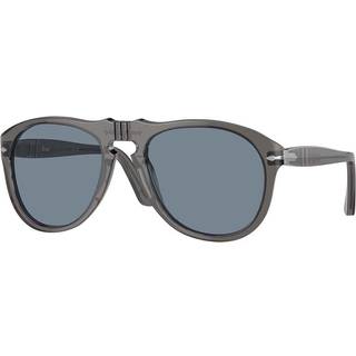 Persol Mand PO0649 119656 Solbriller Acetat Grå Blå Pilot Normal Antiblænding