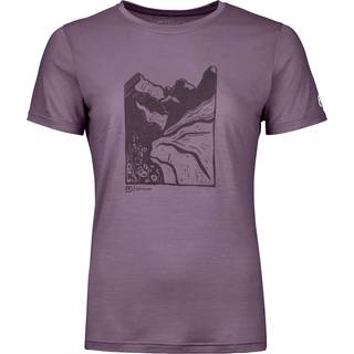 Ortovox Women's 120 Cool Tec MTN Stripe T-Shirt Wild Berry, M