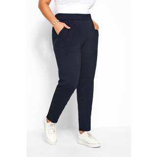 Yours Curve Double Pleat Stræk Jersey JoggingbukserEU 50 (UK 22)