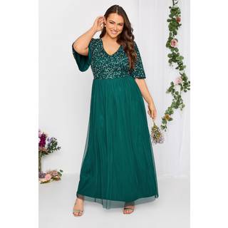 Yours Curve Luxe Embellished Angel Sleeve MaxikjoleEU 46 (UK 18)