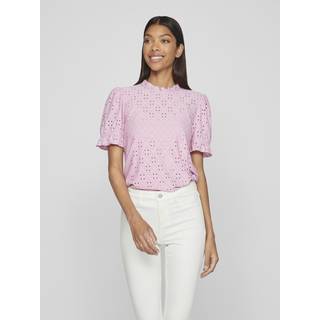 VILA Vikawa S/S Flounce Top Pastel Lavender L