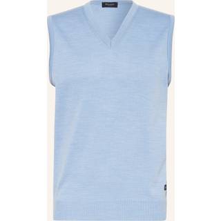 Maerz Herren Pullunder blau unifarben