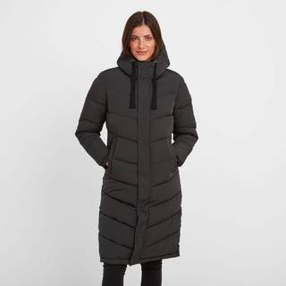 Tog 24 Tog 24 Black Raleigh Thermal Padded Hooded Long Coat
