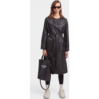 Kista Lightweight Trench Coat Black - Black - XXXS