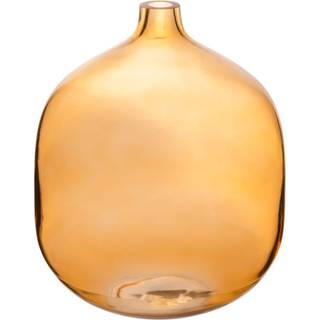 Bloomingville Modern Clear Toned Glass Vase Amber