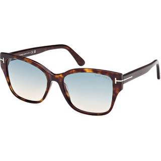 TOM FORD Kvinde FT1108 ELSA 52P Solbriller Acetat Havana Grøn Sommerfugl Normal Skygge