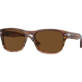 Persol Unisex PO3341S 120757 Solbriller Acetat Brun Brun Pillow Polariseret Antiblænding