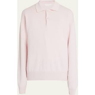 The Row Joyce cotton and cashmere polo sweater - pink - EU 50