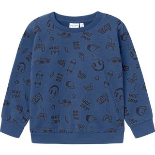 Name It Bijou Blue Dark Sapphire Skateboard Sweatbluse
