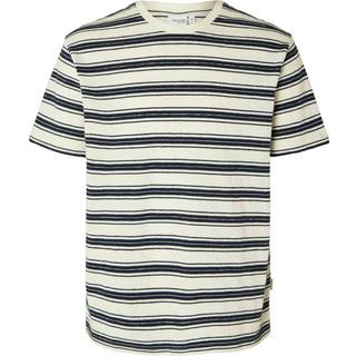 SLHRELAXSOLO STRIPE SS O-NECK TEE