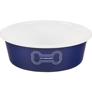 Le creuset emalje p? st?l stor hundesk?l 6 kopper m?rkebl?