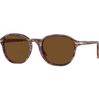 Persol PO3343S Polarized 120957 53 Solbriller Mænd Burgunder - Bordeaux Horn - 53mm