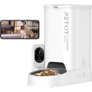 PETKIT AUTOMATIC CAT FEADER MED KAMERA 1080P HD VIDEO MED NATT VISION 2.4G WiFi PET FEEDER MED Telefon APP CONTROL 2-vejs lyd til katte og små hu