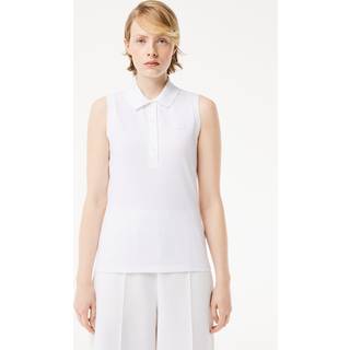 Lacoste Kvinde Sleeveless Polo Hvid