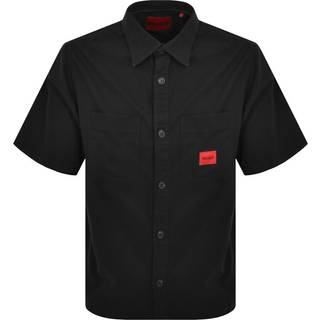 HUGO Eratino Short Sleeve Overshirt Black