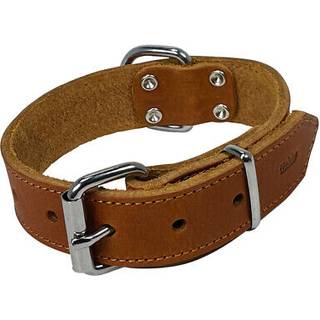 Halsbånd TABIL ekstra bredt - Cognac - 45 cm (32-36 cm)