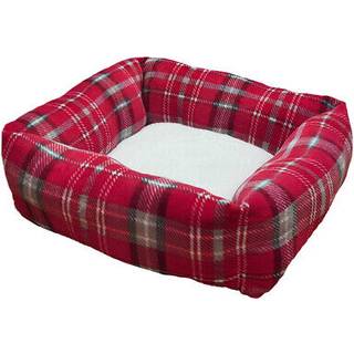 Comfort bed "KARELI" red, 50 x 50 x 20 cm