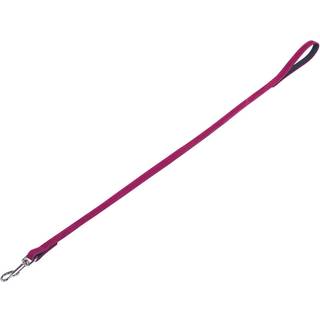 Line VELOURS hundesnor - Kirsebær - L: 100cm - W: 14mm